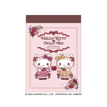 Sanrio｜50周年Hello Kitty✖️Dolly Mix 便签本｜约H88×W63×D7mm