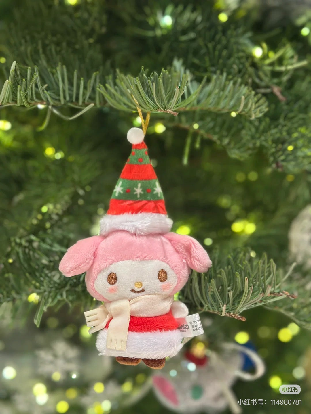 Sanrio三丽鸥｜Secret Mascot Brooch - Christmas 2024 Blind Box圣诞限定毛绒玩偶挂件胸针盲盒/全8种｜1枚入