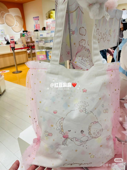 Sanrio｜Tote Bag - Cogimyun/ Angel Play Party小麦云粉精灵天使系列仙女帆布包/收纳包｜约 23×9×14cm