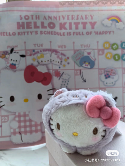 Sanrio｜2024限定肉球猫咪/猫咪日系列可爱大脸挂件/包挂｜约11.5 x 9.5 x 6.5cm