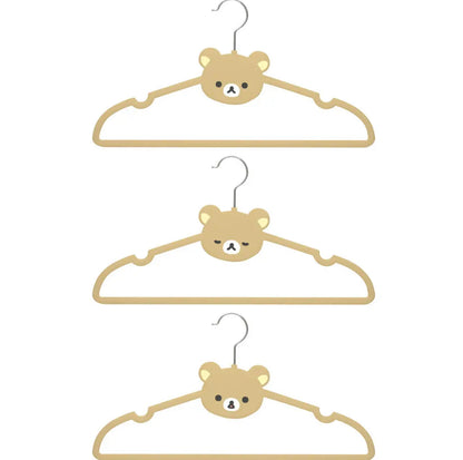 Rilakkuma轻松熊｜ Favorite Things - 3x Hanger Set San-X最喜欢的东西系列可爱熊头PP衣架/每个表情不同/3件1组｜约220 x 410 x 5 mm