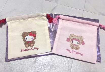 Sanrio三丽鸥｜ Original Secret Candy &amp; Purse - Teddy Bear Blind Box圣诞秘密糖果泰迪熊系列巾着+爱心糖盲盒/全8种｜1枚入