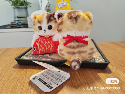 Mofusand｜Monitor Plush Toy - Cat 鲨鱼猫鲷鱼猫毛绒玩偶摆件｜約H120×W75×D110mm