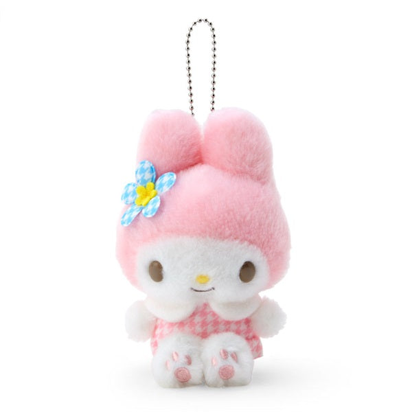 Sanrio｜Plush Eco Bag Hello Kitty Sanrio Kaohana卡通千鸟格复古毛绒玩偶挂件环保袋/包挂｜约9cm×12cm×6cm