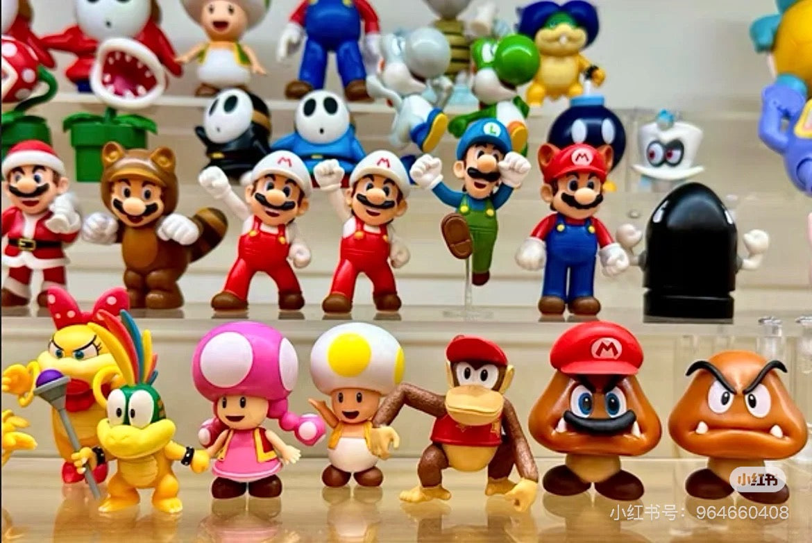 Nintendo｜Ishikawa Toy Super Mario Figure Collection超级马里奥游戏角色手办/摆件｜约4.8 x 9.4 x 13.8