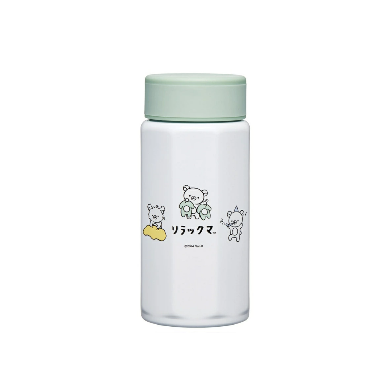 Rilakkuma轻松熊｜Water Bottle Rilakkuma Skater Stainless Steel Bottle可爱图案八角形不锈钢保温杯/保冷杯｜约350ml