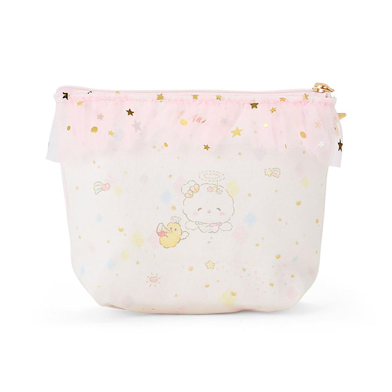 Sanrio｜Pouch - Cogimyun / Angel Play Party小麦云粉精灵天使系列粉色纱纱化妆包/收纳包｜约15×5×12cm