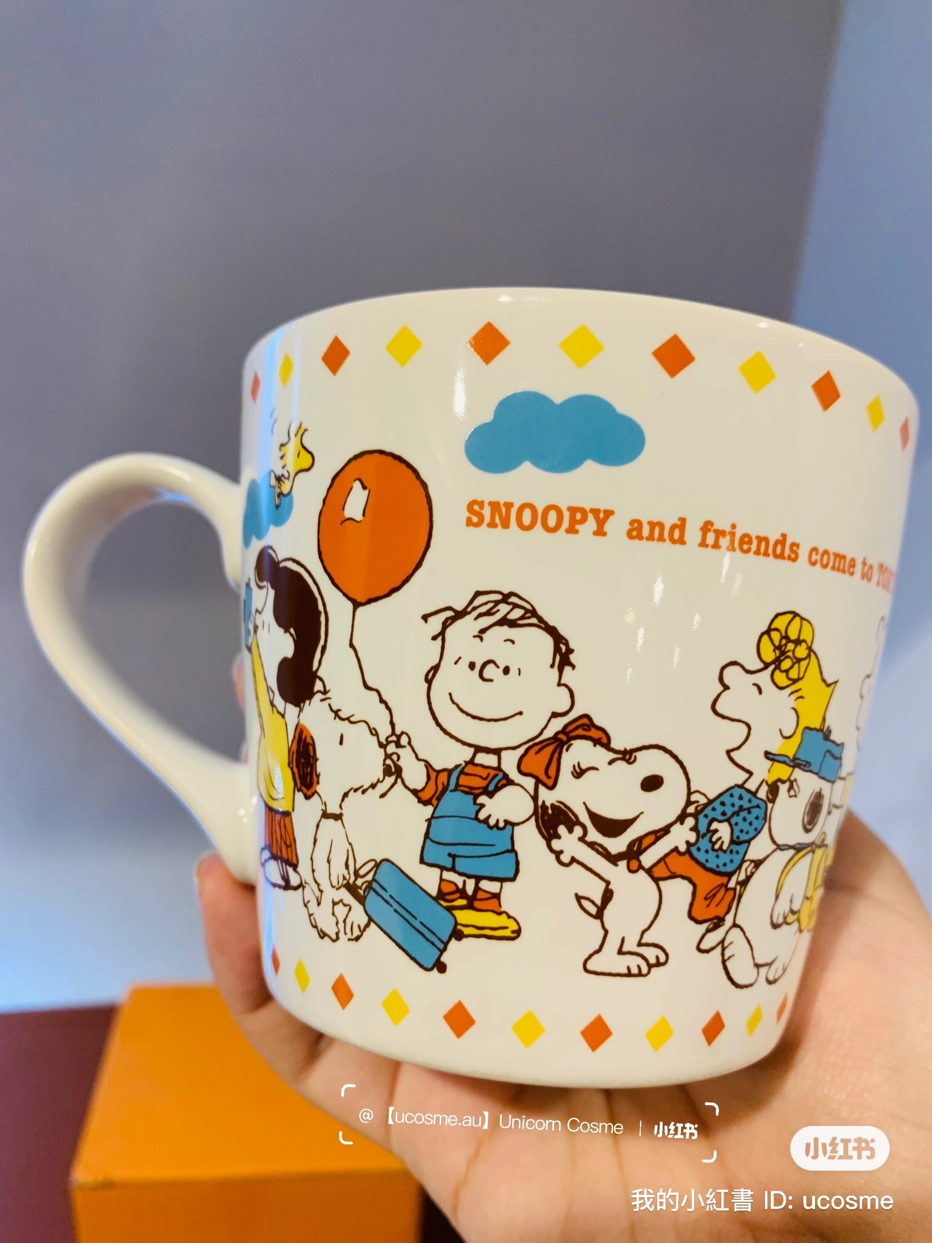 Snoopy｜东京站限定史努比马克杯｜约W110×H97×D95mm