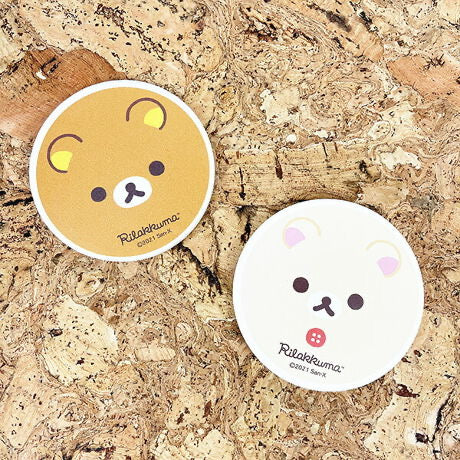 Rilakkuma｜San-X Paper-cutting Water-absorbing Coaster｜90×7mm approx.