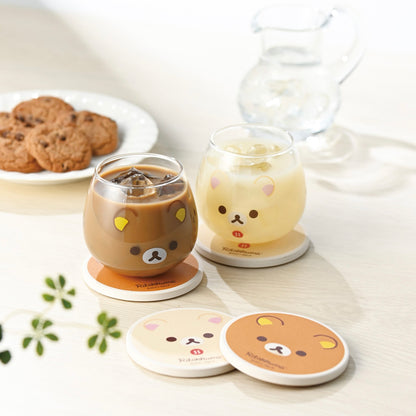 Rilakkuma｜San-X Paper-cutting Water-absorbing Coaster｜90×7mm approx.