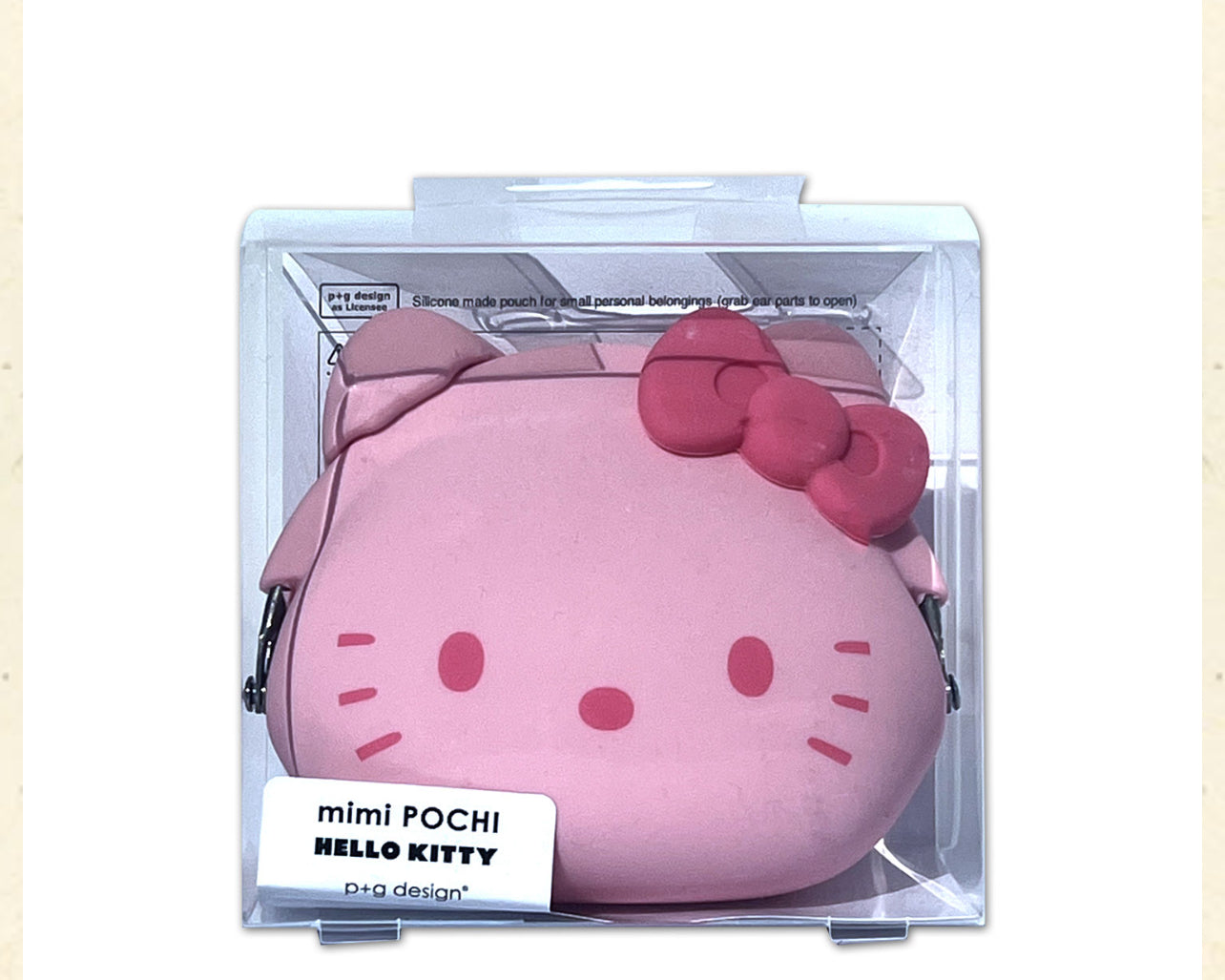 Sanrio｜易清洗防水硅胶hellokitty大头零钱包｜W9.7×H8.0×D4.7cm