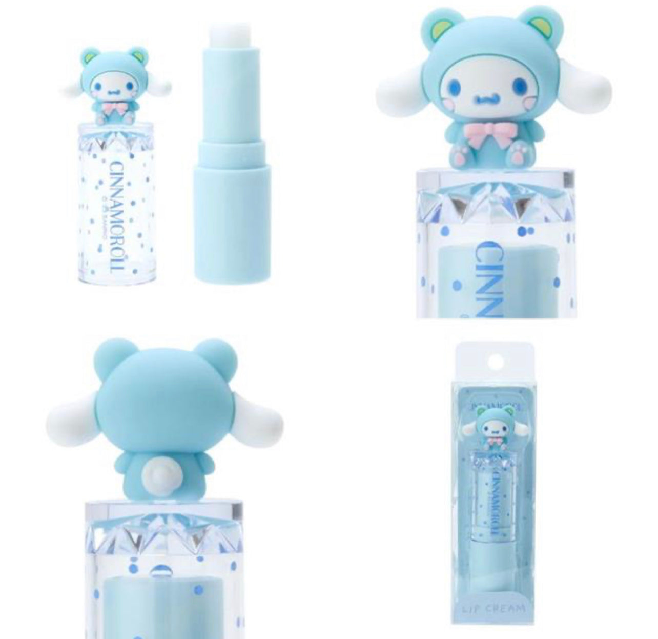 Sanrio｜2023最新Kawaii Cosme保湿润唇膏｜3.8g 尺寸: 2.5 x 2.5 x 9.7cm