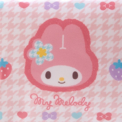 Sanrio｜卡通千鸟格复古pvc防水化妆包｜15cm×12cm×6cm