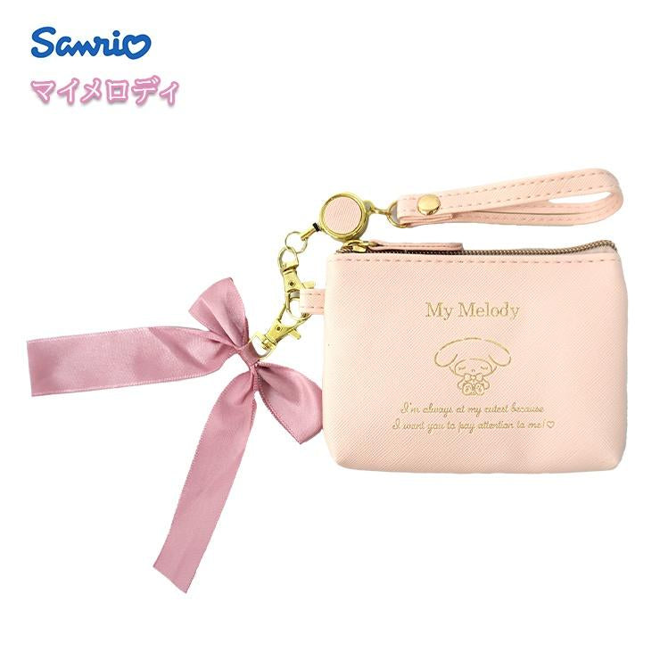 Sanrio｜角色蝴蝶结皮质感pass pouch/卡包零钱包｜约13*8.5*2cm