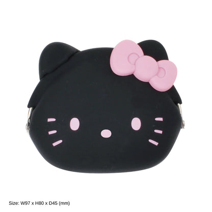 Sanrio｜易清洗防水硅胶hellokitty大头零钱包｜W9.7×H8.0×D4.7cm