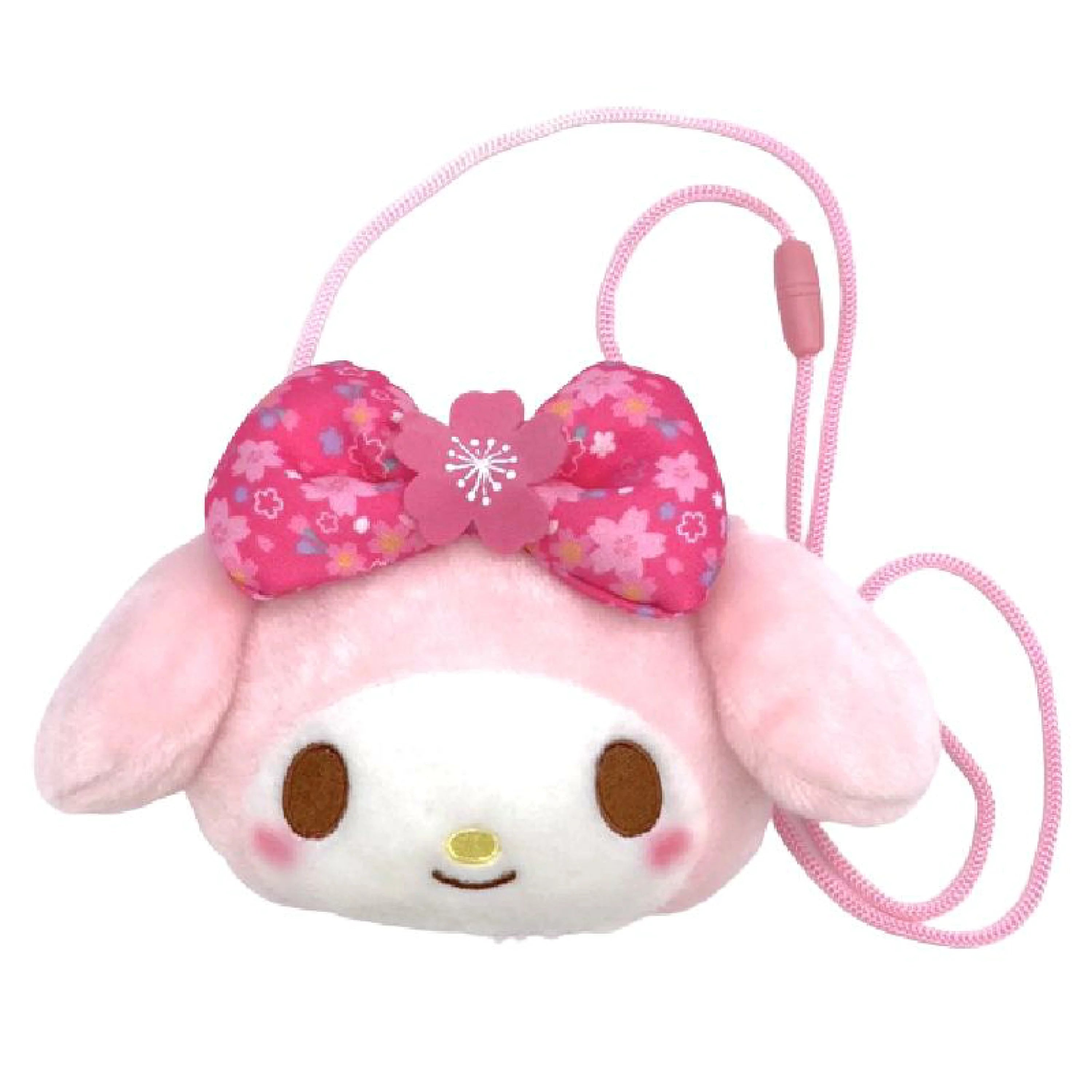 Sanrio｜樱花限定角色大头零钱包｜幅17cm/奥行6cm/高さ14cm