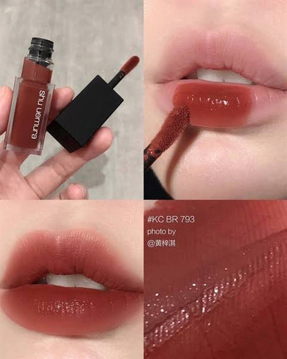 Shu uemura｜无色限奶油缎光唇釉BR793/焦糖栗子色｜5.6g