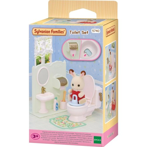 SylvanianFamilies森贝儿家族｜ Toilet Set 卫生间家具套组/玩具/过家家/不含玩偶5740