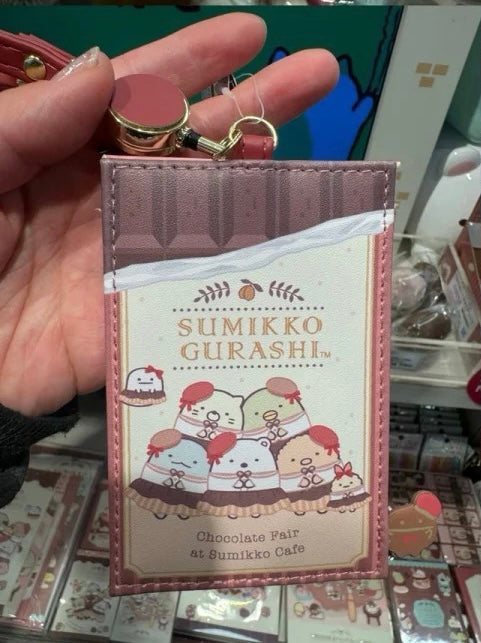 Sumikko gurashi｜Chocolate Fair at Sumikko Cafe - Pass Case with Reel San-X｜115 × 75 mm approx.