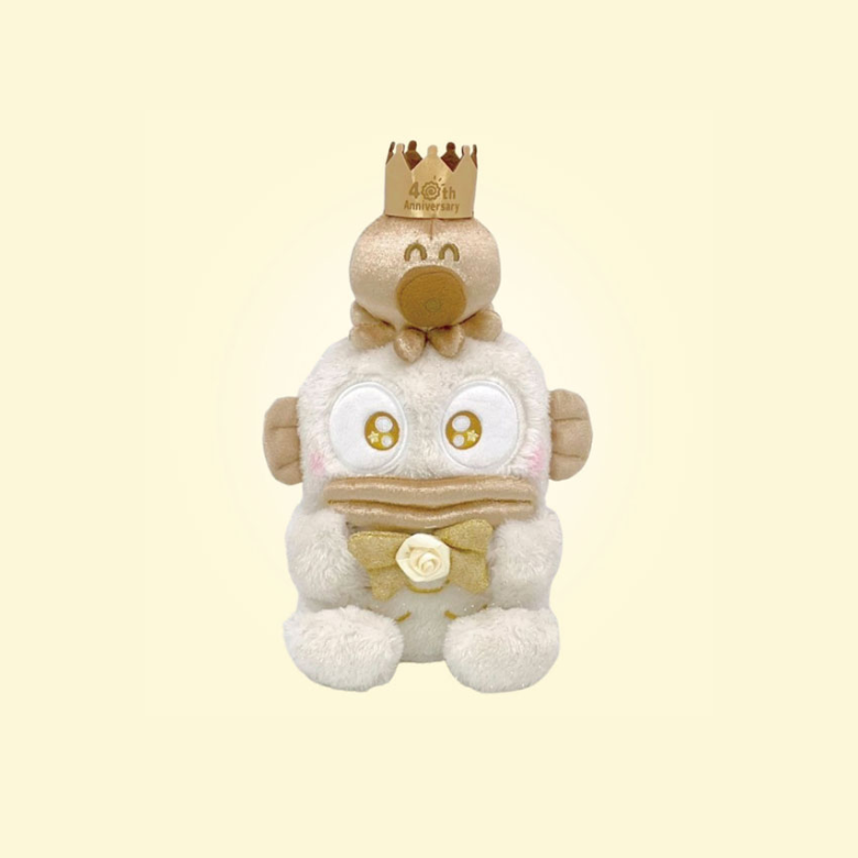 Sanrio｜Hangyodon 40th Anniversary Golden Birthday Plush Dolls/Plush Toy S｜H25×W17×D16cm approx.