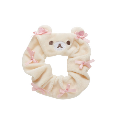 Rilakkuma轻松熊｜Korilakkuma Osora no Kururin Wataame Scrunchie天空棉花糖系列可爱毛绒肥肠圈/发圈/发绳｜约 130 x 130mm