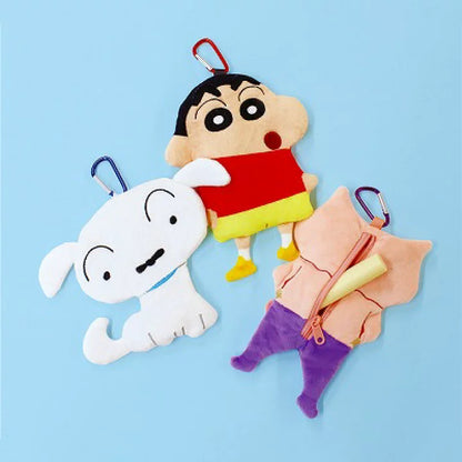 Crayon shin-chan蜡笔小新｜扁扁公仔式零钱包｜约19cm×13cm×1cm