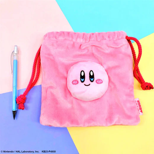 Kirby｜可爱捏捏巾着/束口袋/收纳袋｜约H18×W18×D3（cm）