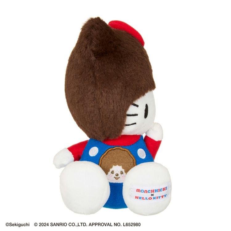 Monchhichi｜Hello Kitty x Monchhichi Big Face Plush Toy｜H18×W10×D7.5cm approx.