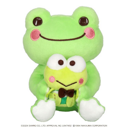 Sanrio｜Kerokero Keroppi 大眼蛙✖️泡菜蛙联名玩偶/挂件｜公仔约H15 x W11 x D13cm/挂件约10×4×9cm