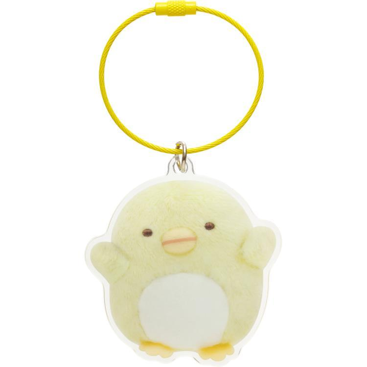 San-X｜Key Ring Sumikkogurashi Rilakkuma Acrylic Key Chain可爱角色亚克力双面图案钢绳钥匙圈/钥匙扣｜约67×62mm