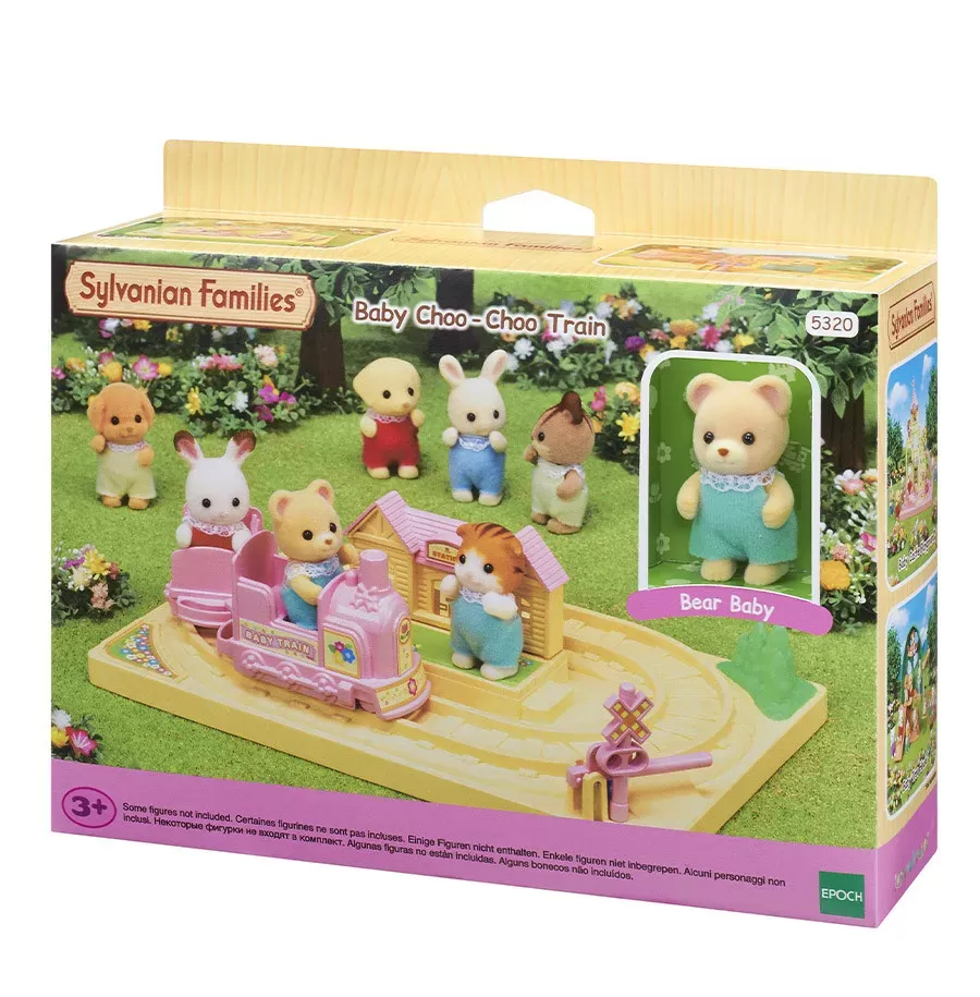 SylvanianFamilies森贝儿家族｜ Baby Choo-Choo Train快乐小火车+Bear Baby蜜熊宝宝套组/玩具/过家家5320