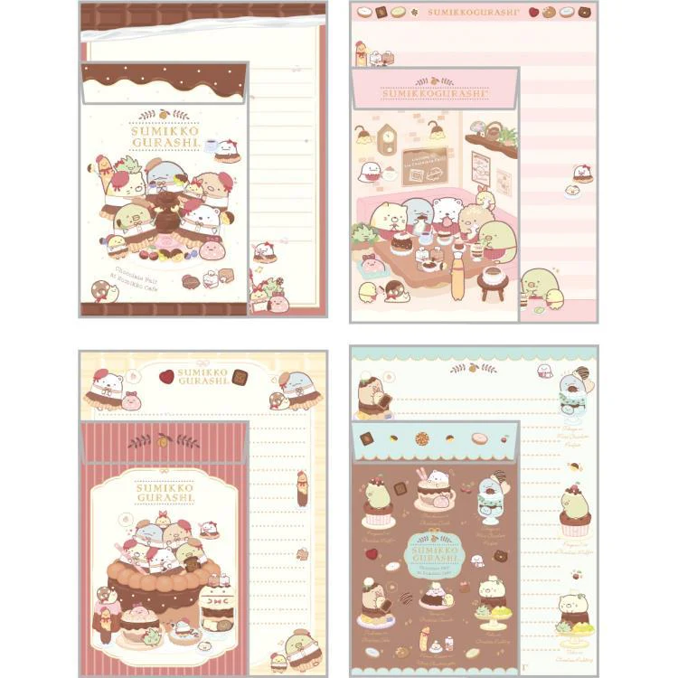 Sumikko gurashi｜Chocolate Fair at Sumikko Cafe - Letter Set San-X｜190×142mm approx.