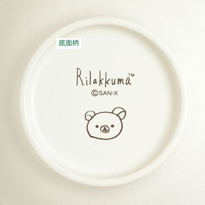 Rilakkuma轻松熊｜ San-X Soup Bowl - Rilakkuma / Simple可爱图案树脂防摔仿木纹汤碗/微波炉洗碗机可用/碗底有可爱图案｜约70×Φ105mm