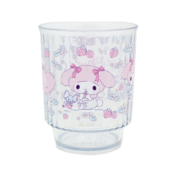 Sanrio三丽鸥｜Clear Plastic Tumbler可爱图案树脂防摔透明杯子/水杯｜约380ml