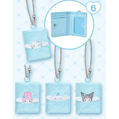 Sanrio三丽鸥｜Sanrio Original Bi-fold Card Case  / Dreaming Angel水色天使爱神系列蓝色卡包｜约W9×D1.5×H10.8cm