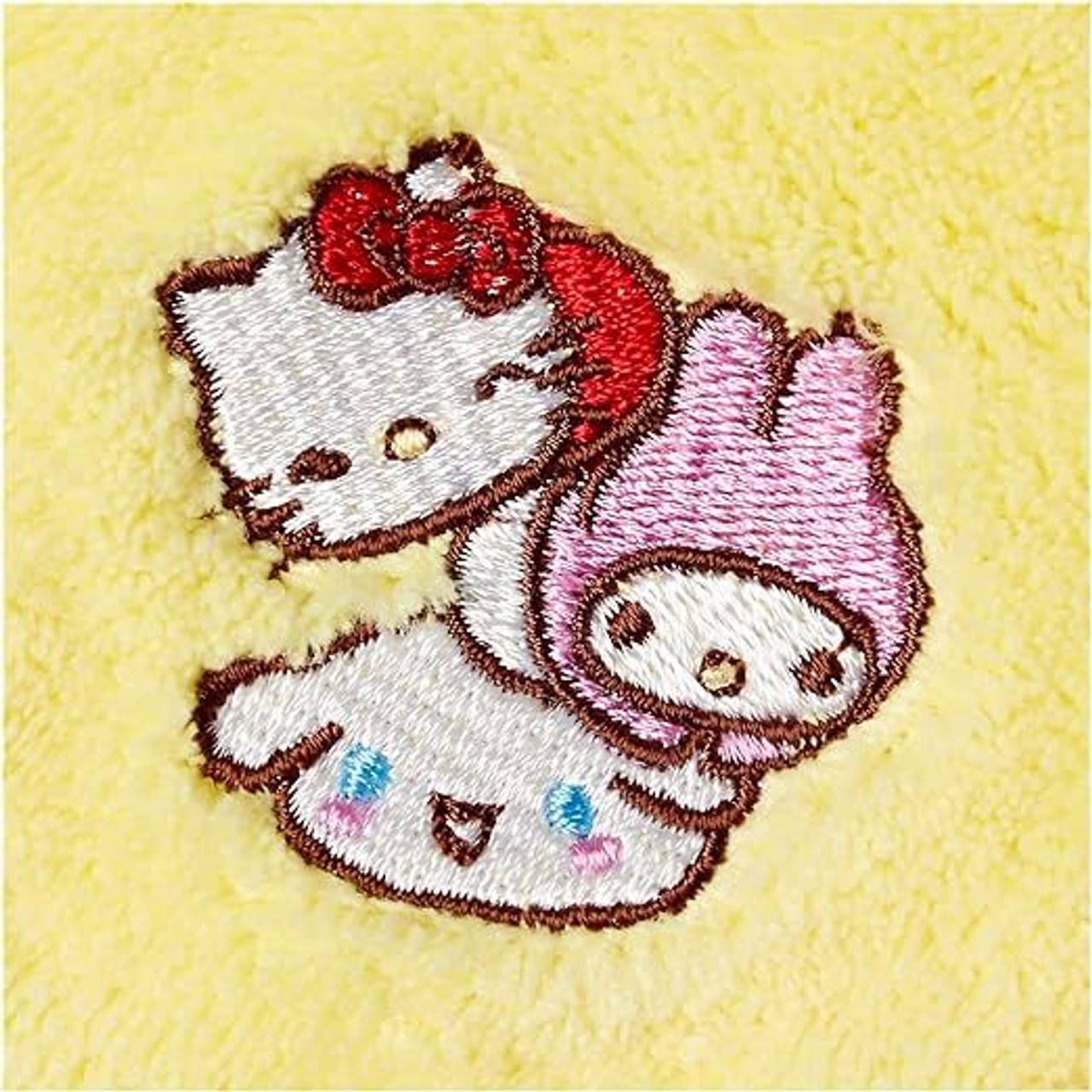 Sanrio｜Marushin Hanging Loop Towel吸水速干防臭抗菌便携毛巾/擦手巾/可折叠收起/挂在勾勾上｜打开后約25×25cm