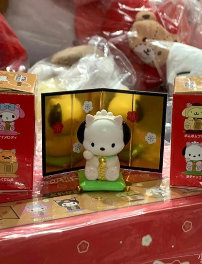 Sanrio三丽鸥｜Secret Mascot - Zodiac Lucky Cat Blind Box 十二生肖蛇年限定坐垫招财猫系列手办摆件盲盒/全8种｜1枚入