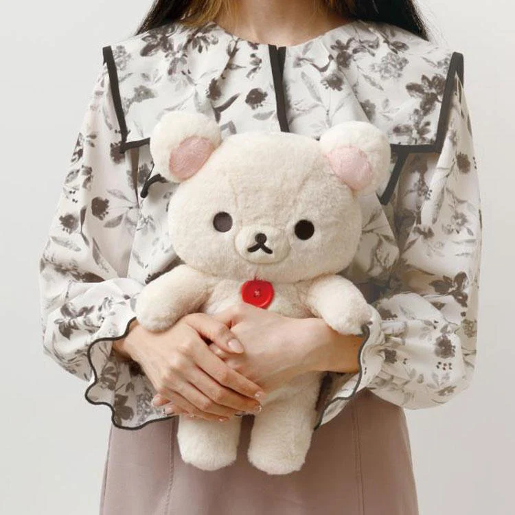 Rilakkuma轻松熊｜San-X Plush Toy (M)/Wonderful House-Korilakkuma奇妙屋毛茸茸小白熊中号玩偶/公仔｜约345×230×125mm