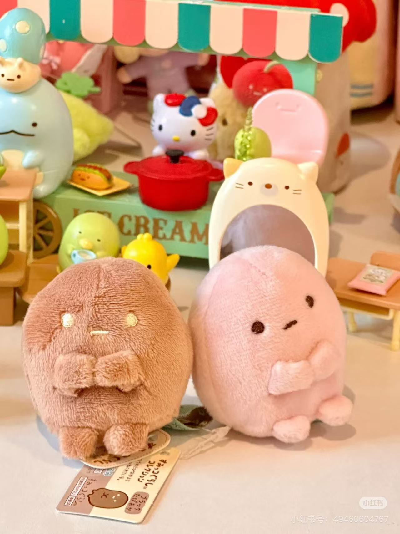 Sumikko gurashi角落生物｜San-X Sumikko Gurashi Tenori Plush (SS)可爱角色基础款毛绒小玩偶/手玉｜5 × 4.5 × 5 cm approx.