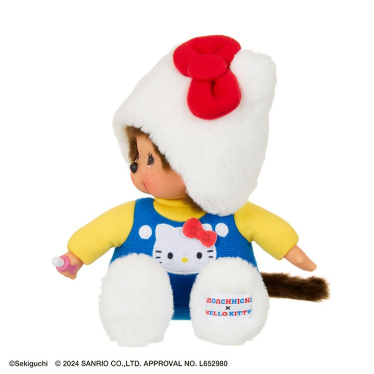 Monchhichi｜Hello Kitty x Monchhichi Big Face Plush Toy｜H18×W10×D7.5cm approx.