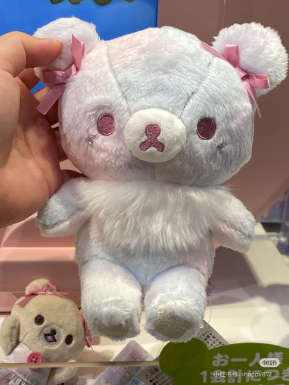 Rilakkuma轻松熊｜Plush Doll Gradient Color Sky Cotton Candy San-X天空白云棉花糖系列渐变色毛绒玩偶｜約 210 x 160 x 120mm