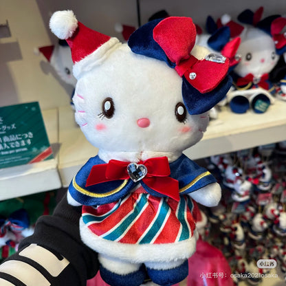 usj大阪环球影城｜2024圣诞限定超美水钻斗篷大衣Hello Kitty凯蒂猫毛绒玩偶/公仔