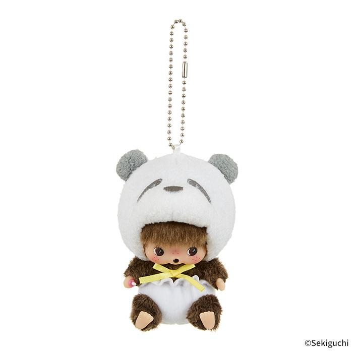 Monchhichi｜nimal Babychic SS Big Face Mascot Holder /Plush Keychain｜H10.5 x W6.5 x D7cm approx.