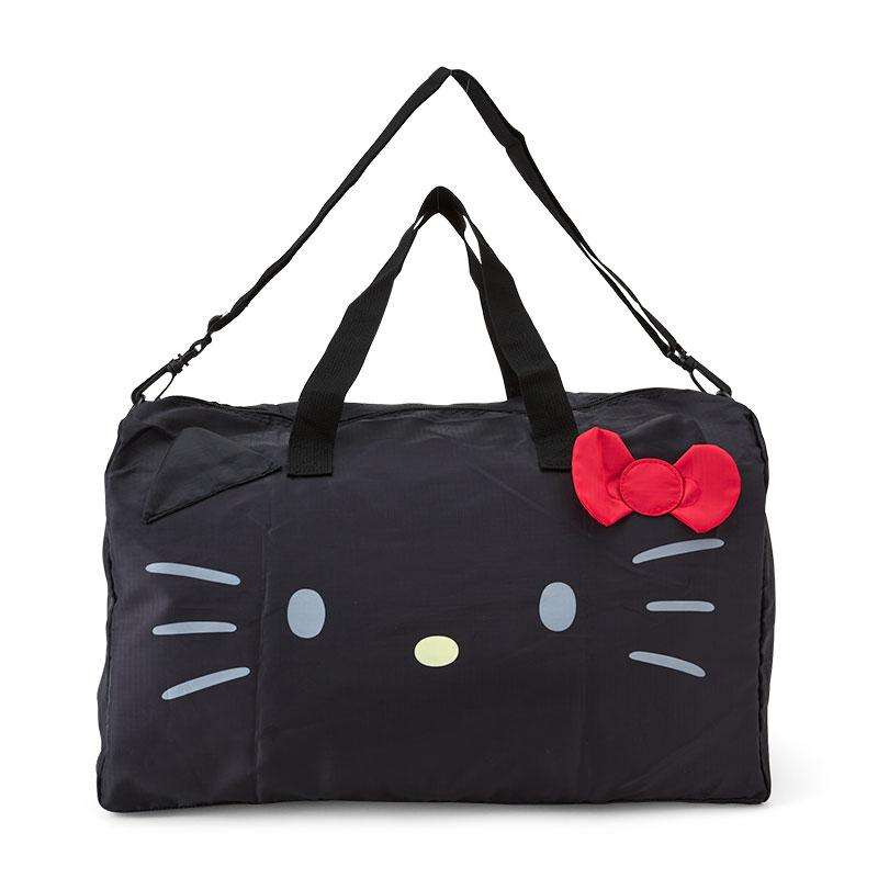 Sanrio三丽鸥｜Hello Kitty Face Shape Boston Bag Travel Bag可收纳超轻大容量手提斜挎旅行包｜约24.3 x 19.7 x 4.4cm