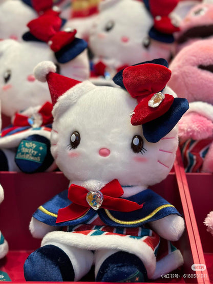 usj大阪环球影城｜2024圣诞限定超美水钻斗篷大衣Hello Kitty凯蒂猫毛绒玩偶/公仔