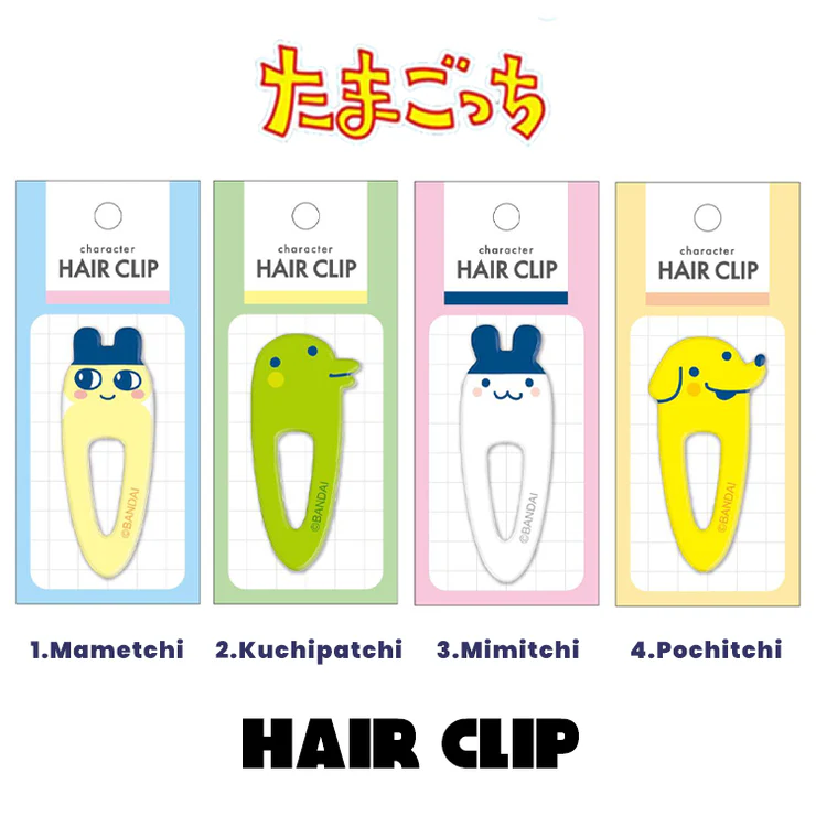 Tamagotchi拓麻歌子｜Hair Clip电子宠物可爱角色亚克力一字刘海夹/发夹｜约H70 × W35 × D15mm