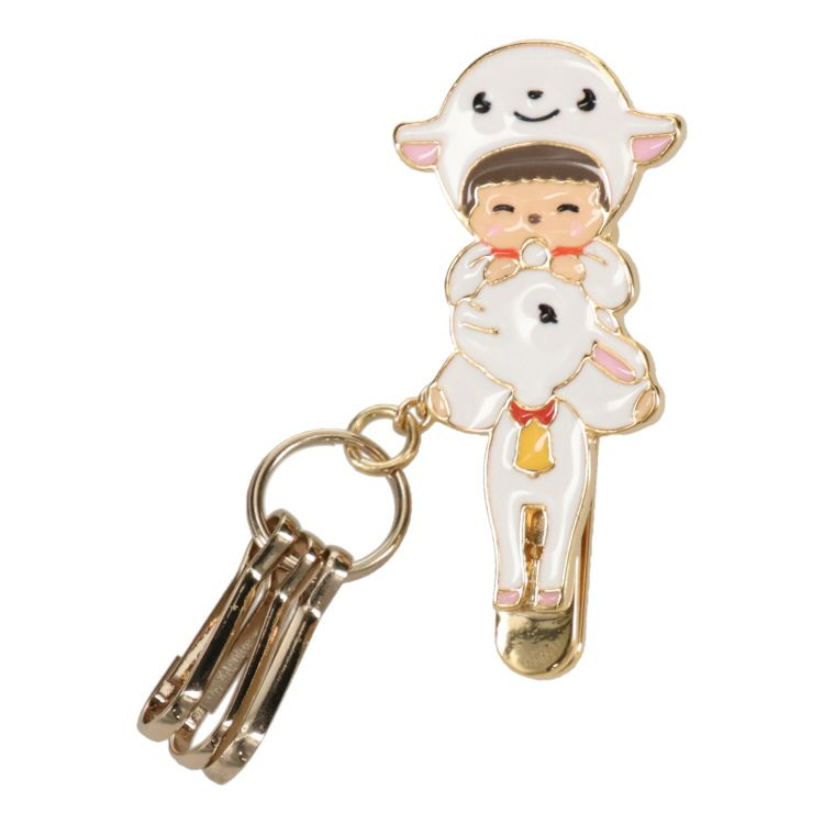 Monchhichi｜Heidi x Monchhichi Bag Key Clip mini (Yuki-chan Babychhichi)｜H4.7 x W2.3cm approx.