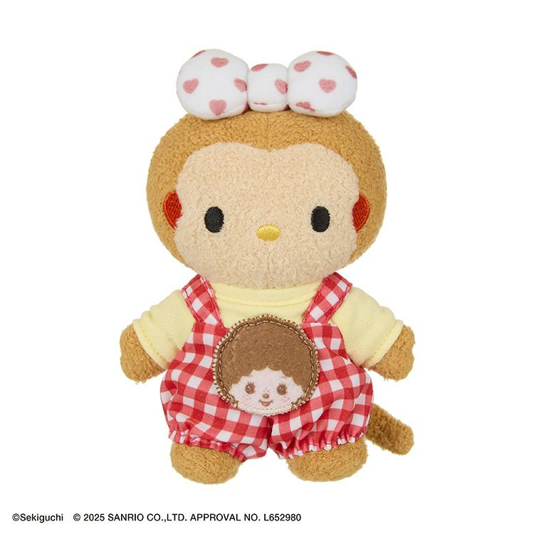 Monchhichi｜Monchhichi x Hello Kitty Plush Dolls｜H15 x W10 x D6.5cm approx.