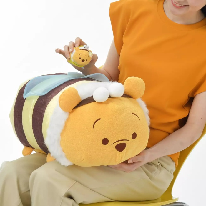 Disney｜2024 HONEY DAY蜜蜂系列Tsum蜜蜂噗噗公仔/抱枕｜約高27×寬32×深45(cm)