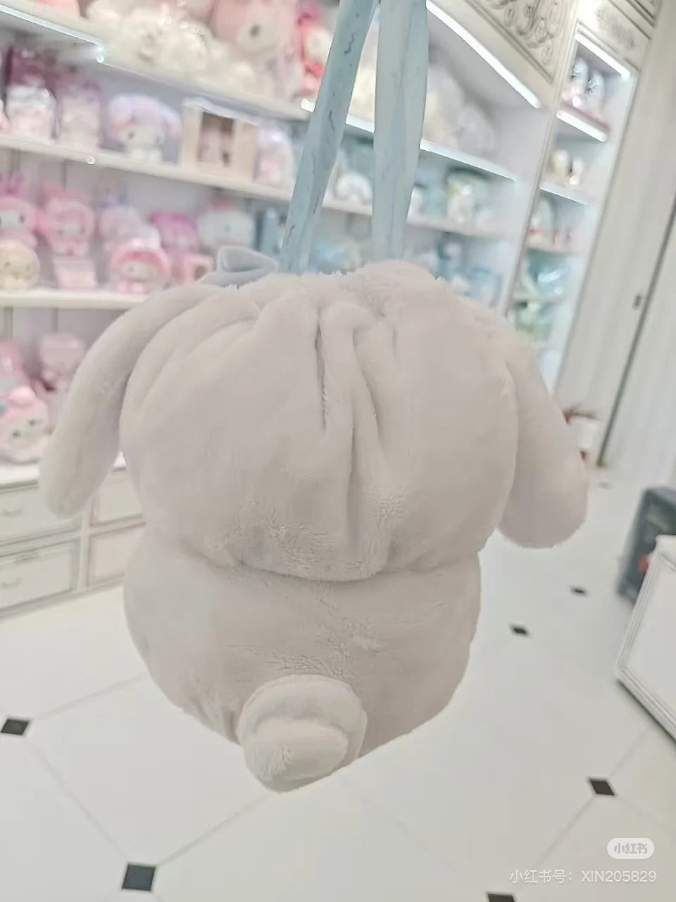 Sanrio三丽鸥｜Original Stuffed Toy Purse - Cinnamoroll / Sleepy Time玉桂狗甜梦系列困困大耳狗毛绒巾着/收纳包｜约20×11×20cm